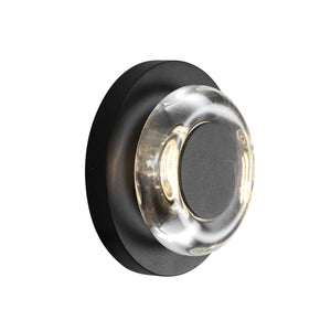 Stephord Exterior Wall Black/Clear Glass