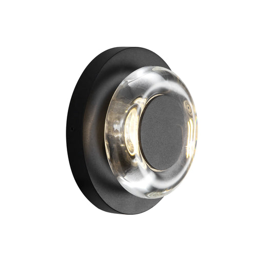 Stephord Exterior Wall Black/Clear Glass