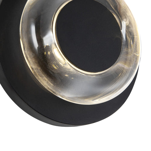 Stephord Exterior Wall Black/Clear Glass