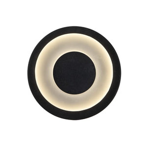 Stephord Exterior Wall Black/Frosted Glass