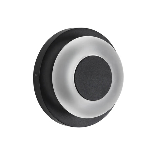 Stephord Exterior Wall Black/Frosted Glass