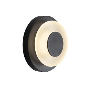 Stephord Exterior Wall Black/Frosted Glass