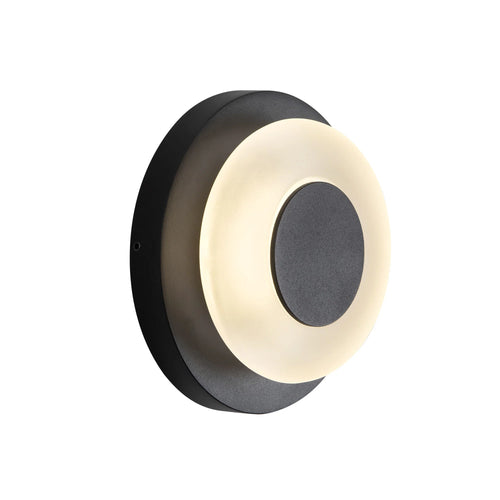 Stephord Exterior Wall Black/Frosted Glass