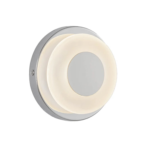 Stephord 4-In Wall Sconce Chrome/Frosted Glass