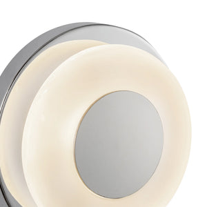 Stephord 4-In Wall Sconce Chrome/Frosted Glass