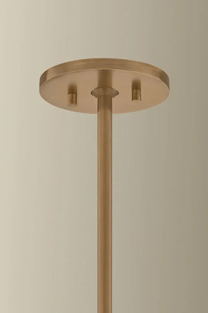 Stoney Pendant Brass 5 Light