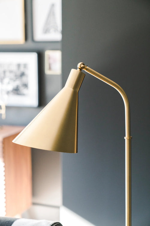 Stanton Floor Lamp Brass
