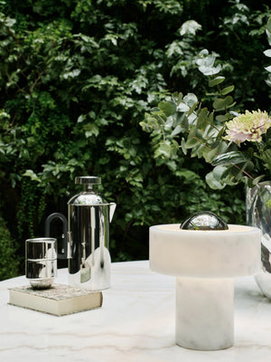 Stone Portable Light Silver
