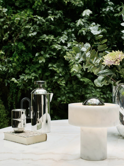 Stone Portable Light Silver