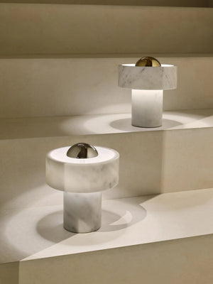 Stone Portable Light Silver