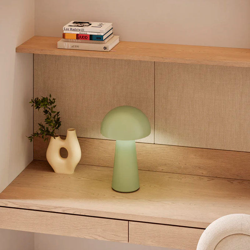 Asher 8 Table Lamp Green