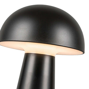 Asher 8 Table Lamp Black