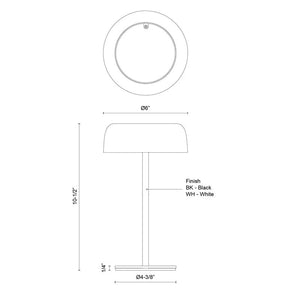 Brilla 11 Table Lamp White