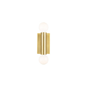 Beckham Modern Double Sconce Brass