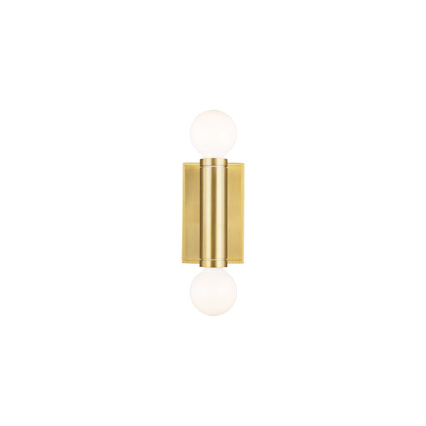 Beckham Modern Double Sconce Brass