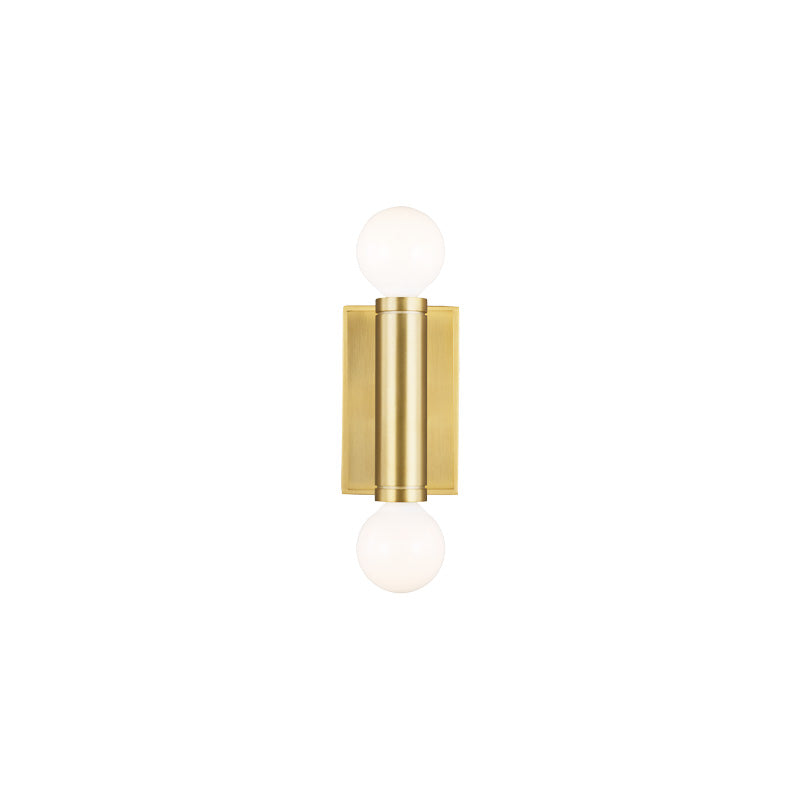 Beckham Modern Double Sconce Brass