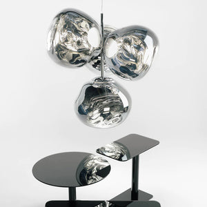 Melt Led Small Chandelier Chrome