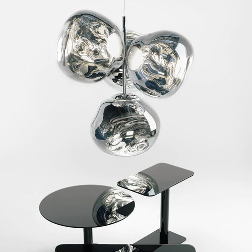 Melt Led Small Chandelier Chrome