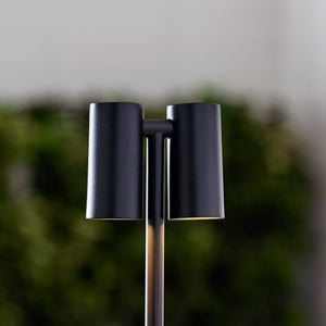 Doppia Rechargeable Table Lamp Black