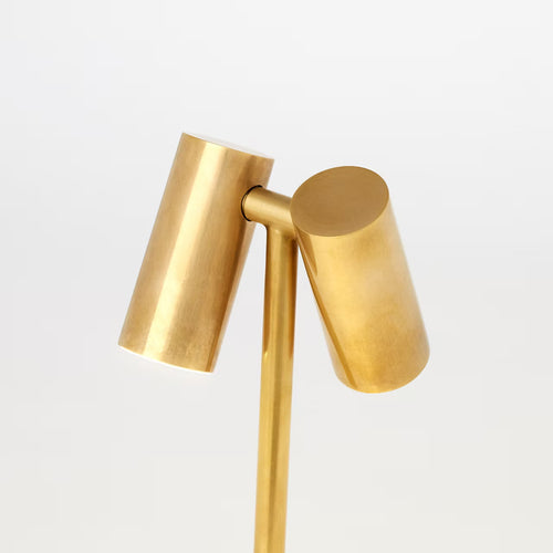 Doppia Rechargeable Table Lamp Brass