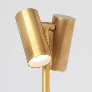 Doppia Rechargeable Table Lamp Brass