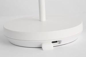 Doppia Rechargeable Table Lamp White