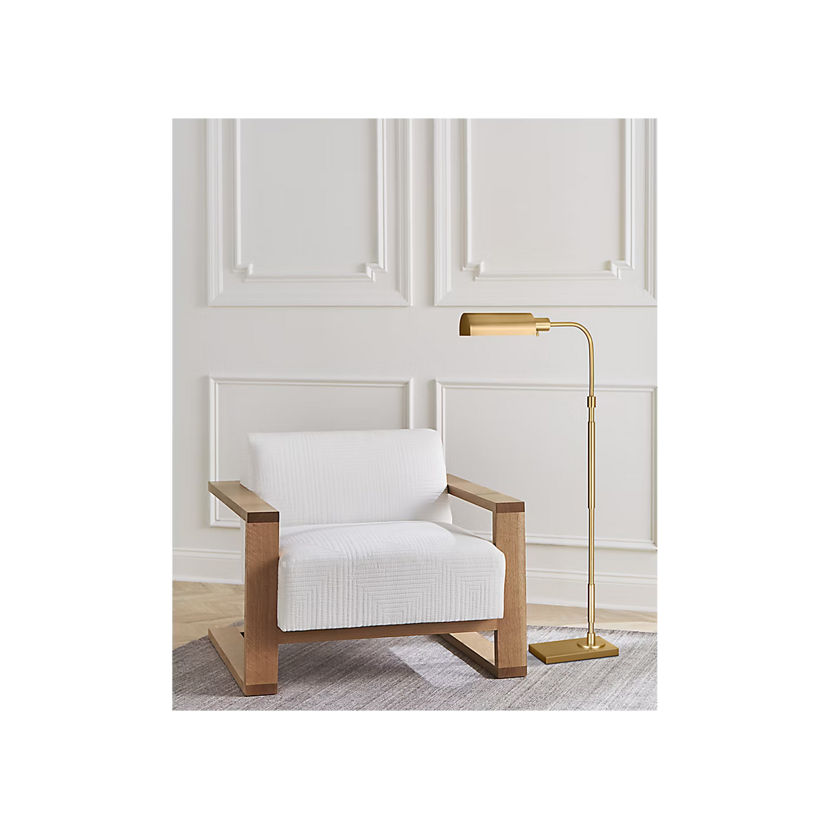 Kenyon Task Floor Lamp Brass