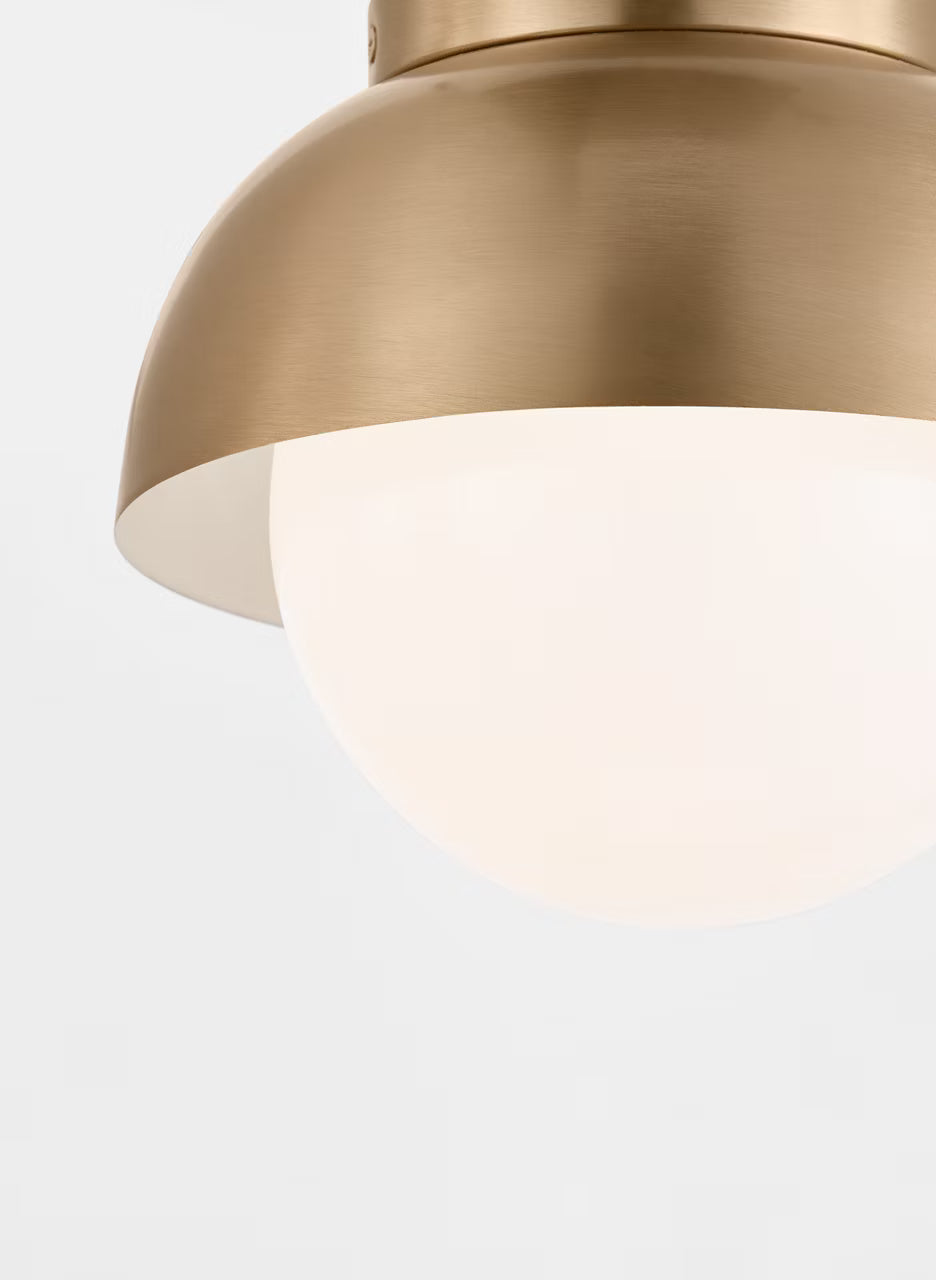 Hyde Medium Flush Mount Brass