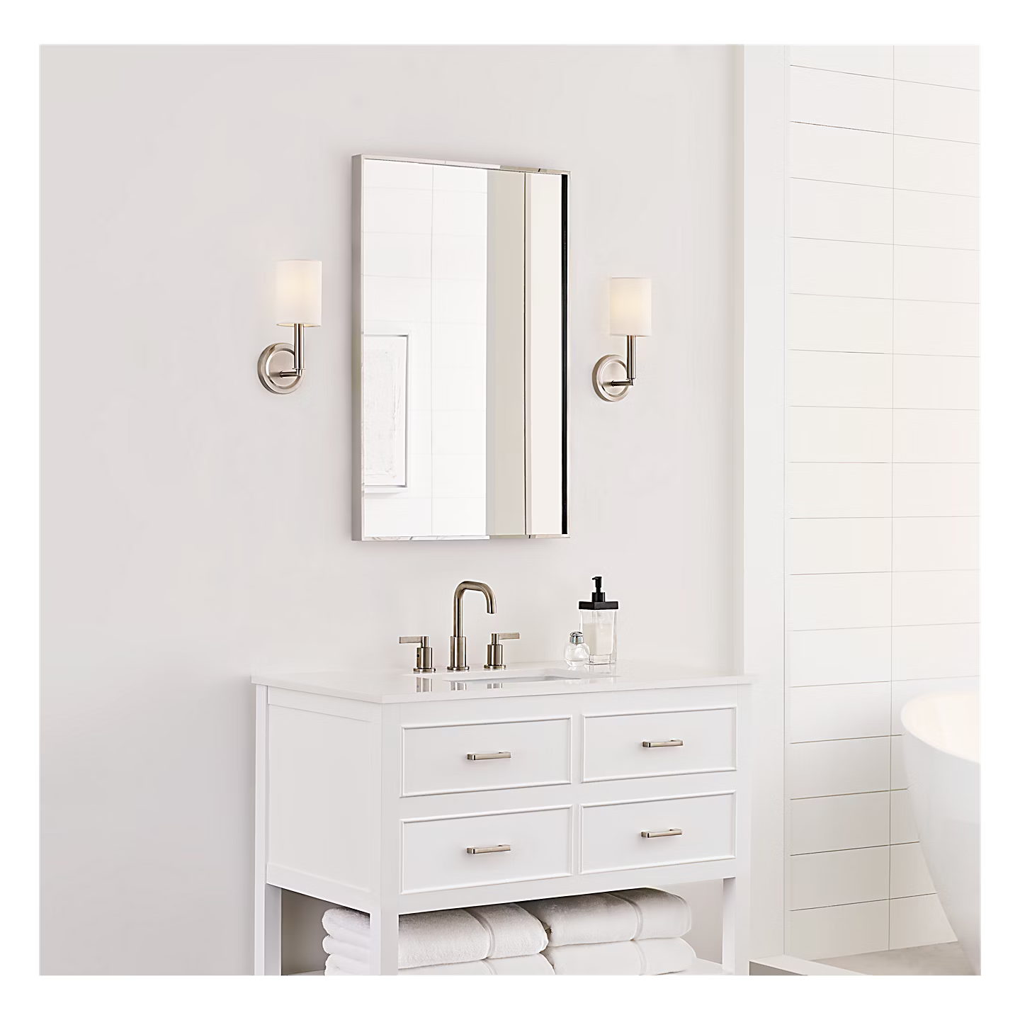 Egmont Medium Sconce White