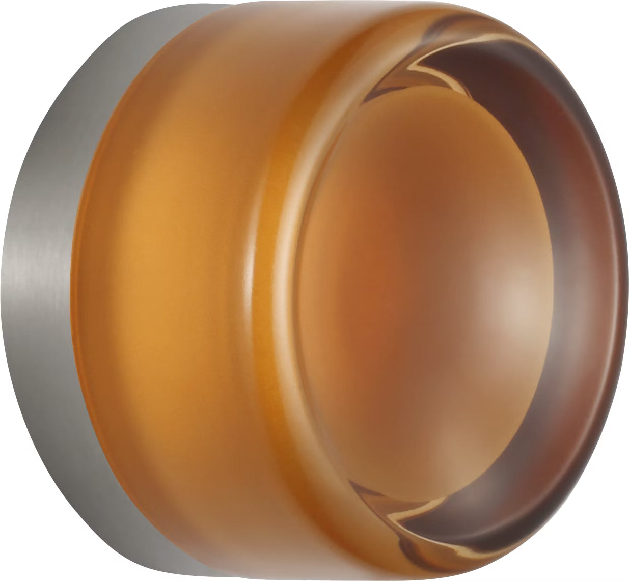 Tatum Wall Sconce Nickel/Amber Glass