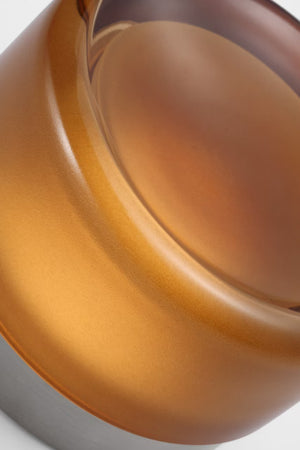 Tatum Wall Sconce Nickel/Amber Glass