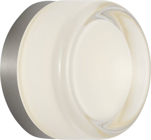 Tatum Wall Sconce Nickel/Milk Glass