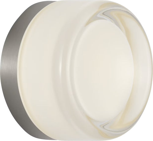 Tatum Wall Sconce Nickel/Milk Glass