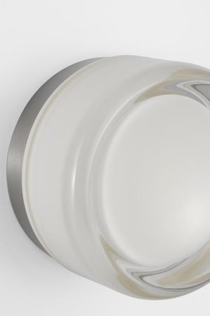 Tatum Wall Sconce Nickel/Milk Glass