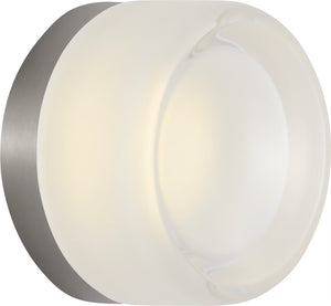 Tatum Wall Sconce Nickel/Clear Glass