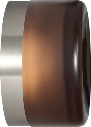 Tatum Wall Sconce Nickel/Smoke Glass