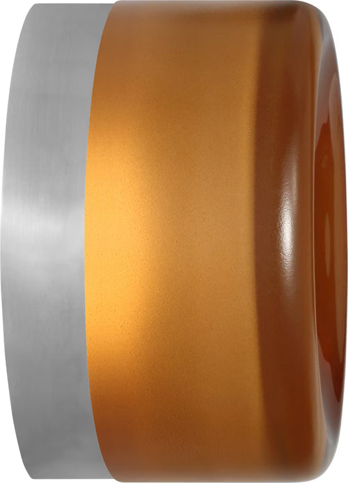 Tatum Wall Sconce Chrome/Amber Glass