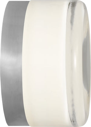 Tatum Wall Sconce Chrome/White Glass