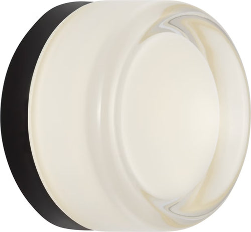 Tatum Wall Sconce Black/Milk Glass