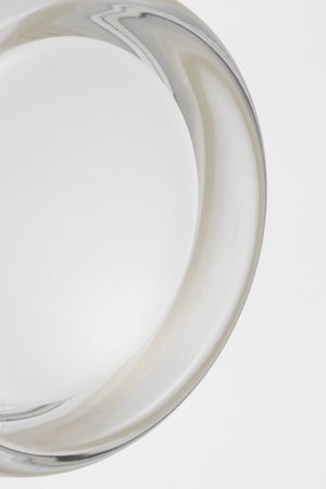 Tatum Wall Sconce Black/Milk Glass