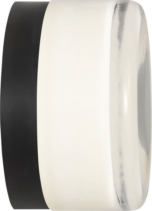 Tatum Wall Sconce Black/Milk Glass