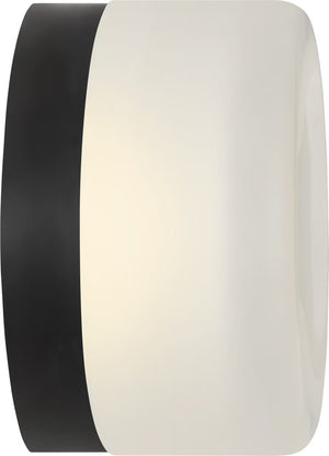 Tatum Wall Sconce Black/Clear Glass