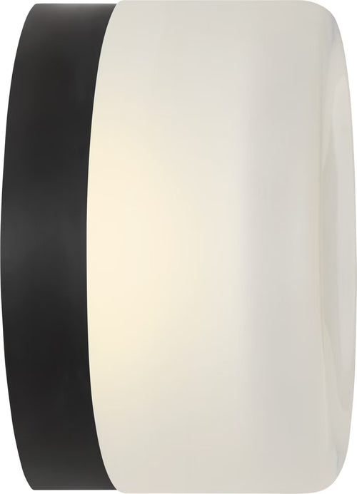 Tatum Wall Sconce Black/Clear Glass