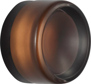 Tatum Wall Sconce Black/Smoke Glass