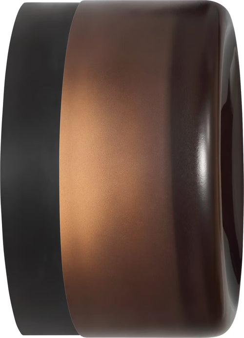 Tatum Wall Sconce Black/Smoke Glass