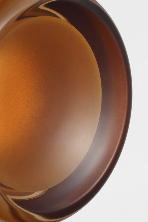 Tatum Wall Sconce White/Amber Glass