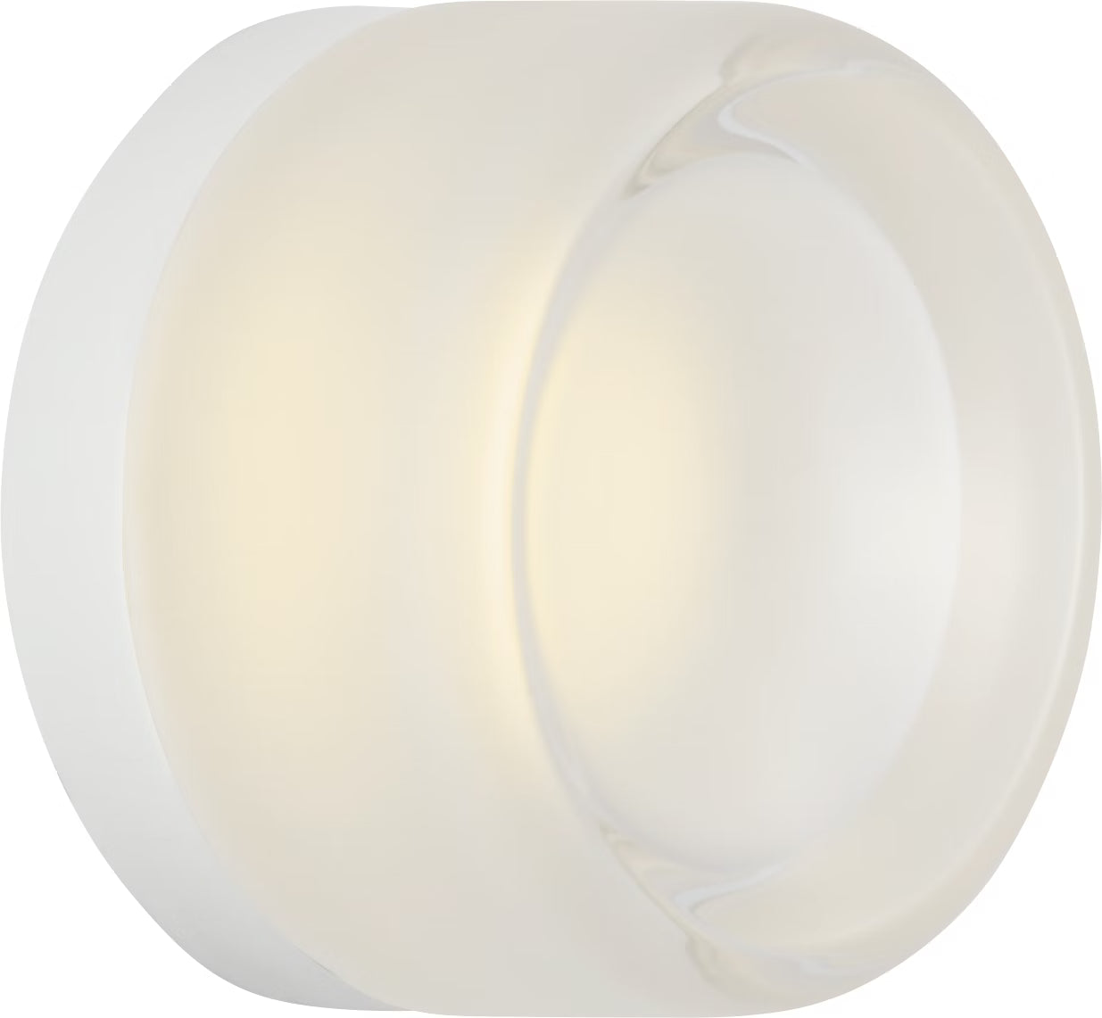 Tatum Wall Sconce White/Clear Glass