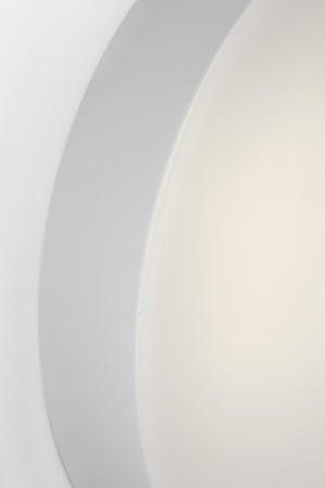 Tatum Wall Sconce White/Clear Glass