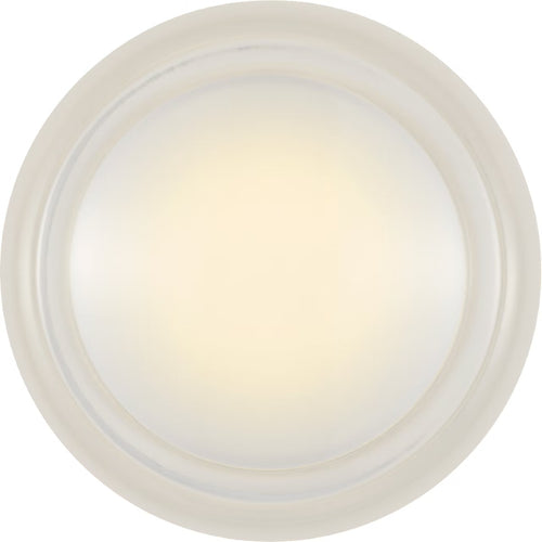 Tatum Wall Sconce White/Clear Glass