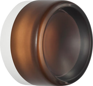 Tatum Wall Sconce White/Smoke Glass